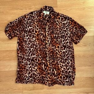 Leopard Print Men's Shirt